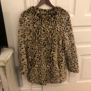 Cheetah print coat